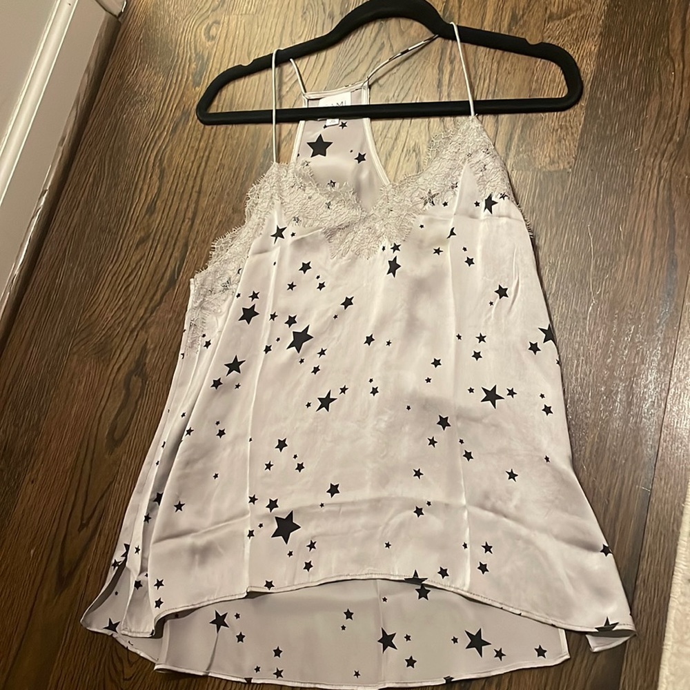 Cami nyc lace trim tank top. Size XS